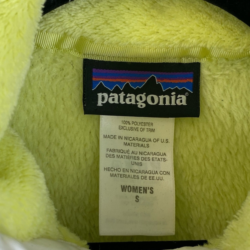 Patagonia Women’s Highlighter Yellow ReTool Snap-T Synchilla Fleece Pullover S - Picture 8 of 13
